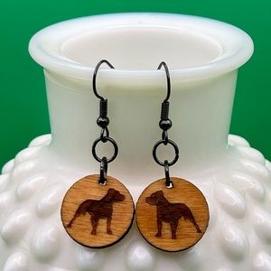 Handcrafted Pit-bull Earrings